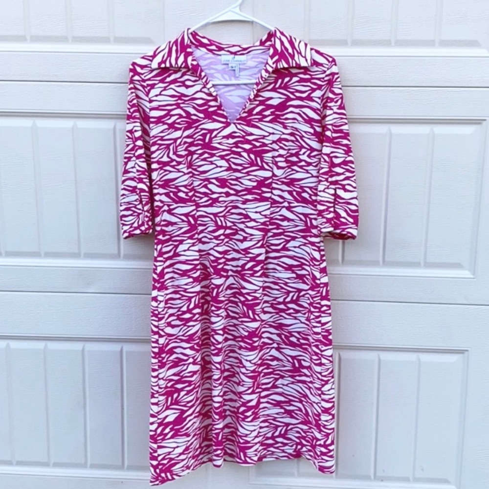 Jude Connally Pink & Off white Dress